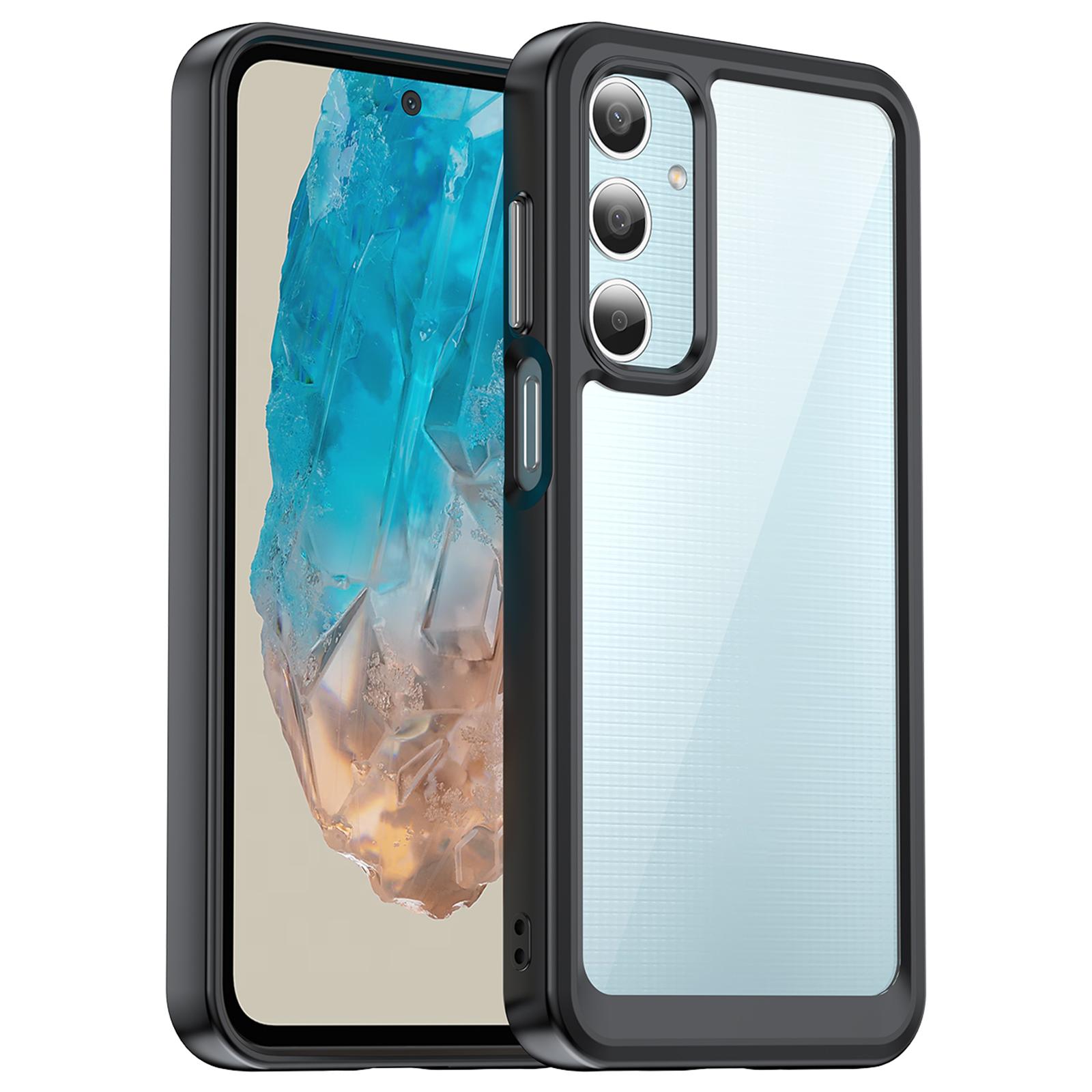 

Противоударный чехол для Samsung Galaxy M35 5G Защитный прозрачный чехол для телефона из ТПУ + акрила Black