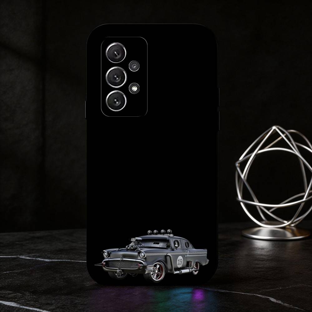 R-Retro-futurism phone Case For Samsung S25,24,21,22,23,30,Ultra,20,Plus,Fe,Lite,Note Soft Black Cover