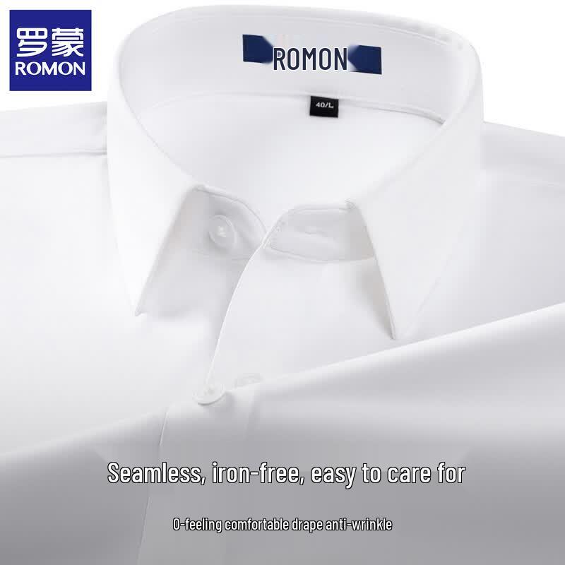 ROMON Men s Short Sleeve Business Casual Shirt 40 белый