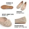 36-42 Large Size European and American Fly-woven Single Shoes New Knitted Breathable Flat Shoes