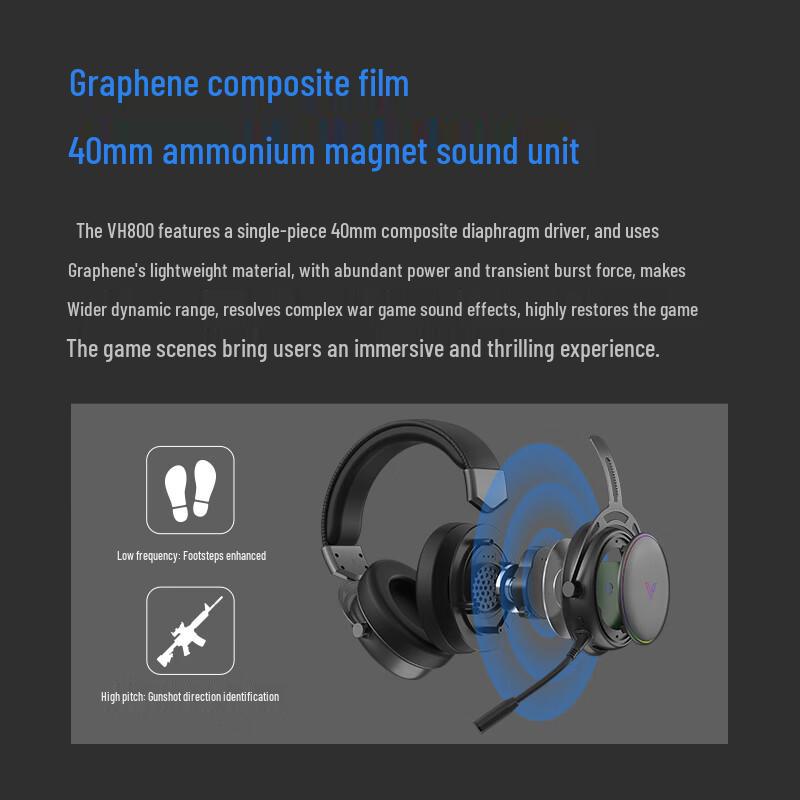 Rapoo VH800 Dual-Mode Wireless RGB Gaming Headset