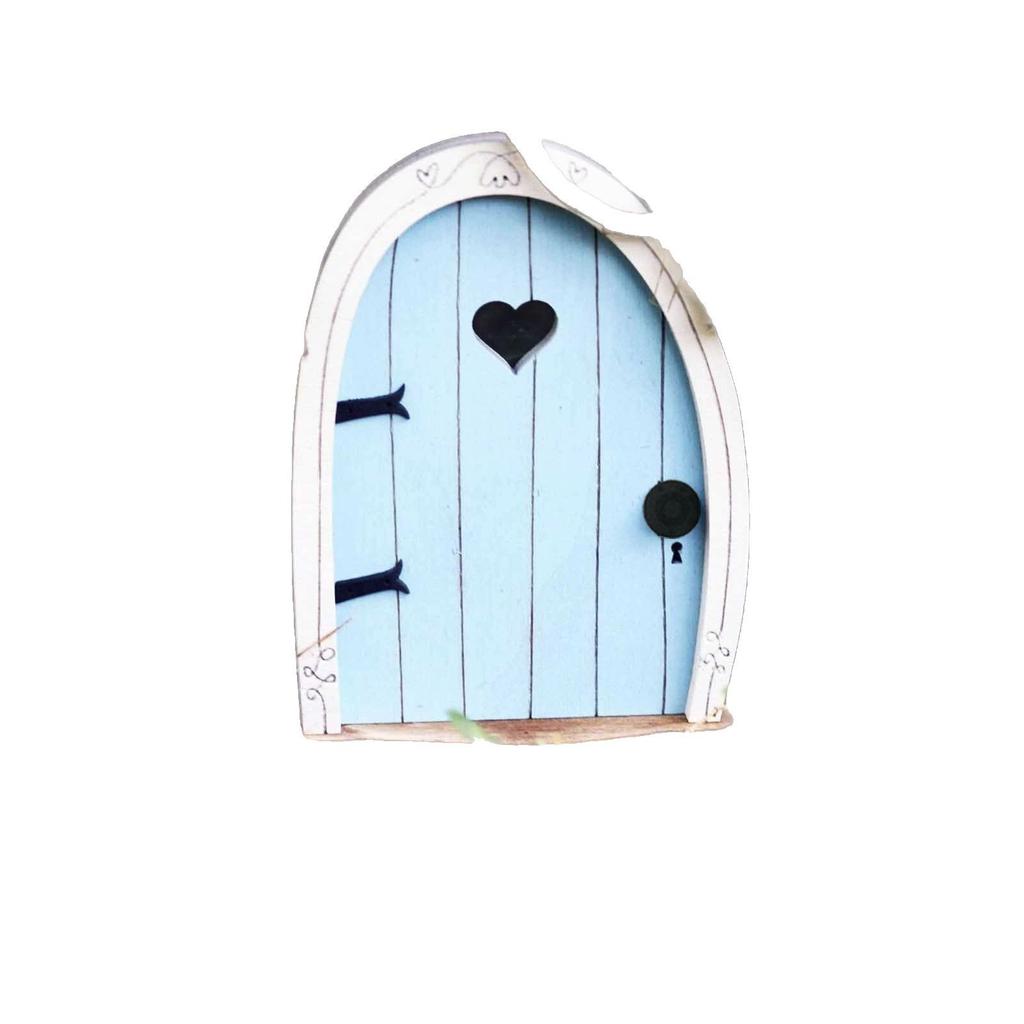 Courtyard Micro-landscape Color Elf Door Fairy Tale Garden Atmosphere Wall Arrangement Wooden Ornaments Wooden Handicrafts