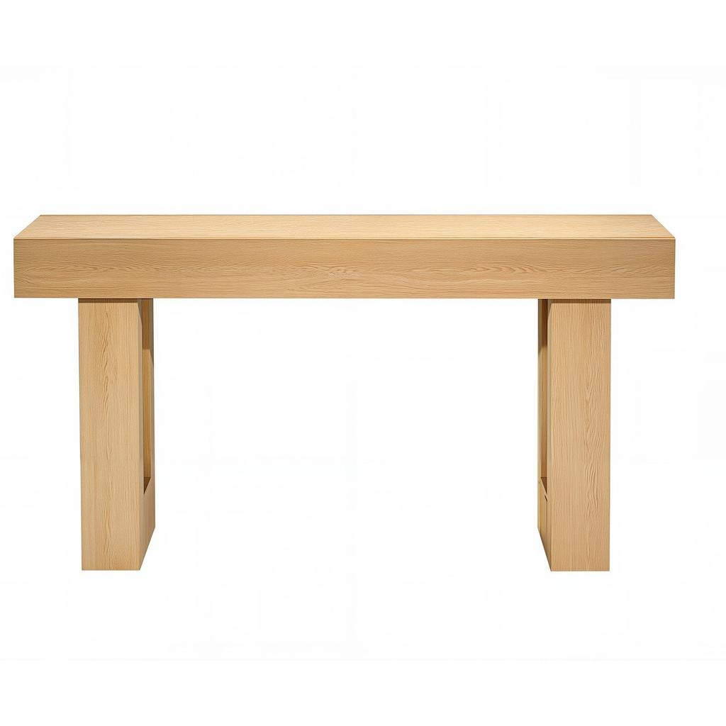 160 cm Console Table, Farmhouse Desk Behind the Couch, Wooden Rectangle Entrance Desk, Narrow Long Sofa Table Accent Stand for Hallway, Bedroom,