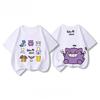 Potdemiel Summer New Pikachu Print Children's Cotton T-Shirt, Boys and Girls, Comfortable and Breathable Children's T-Shirt