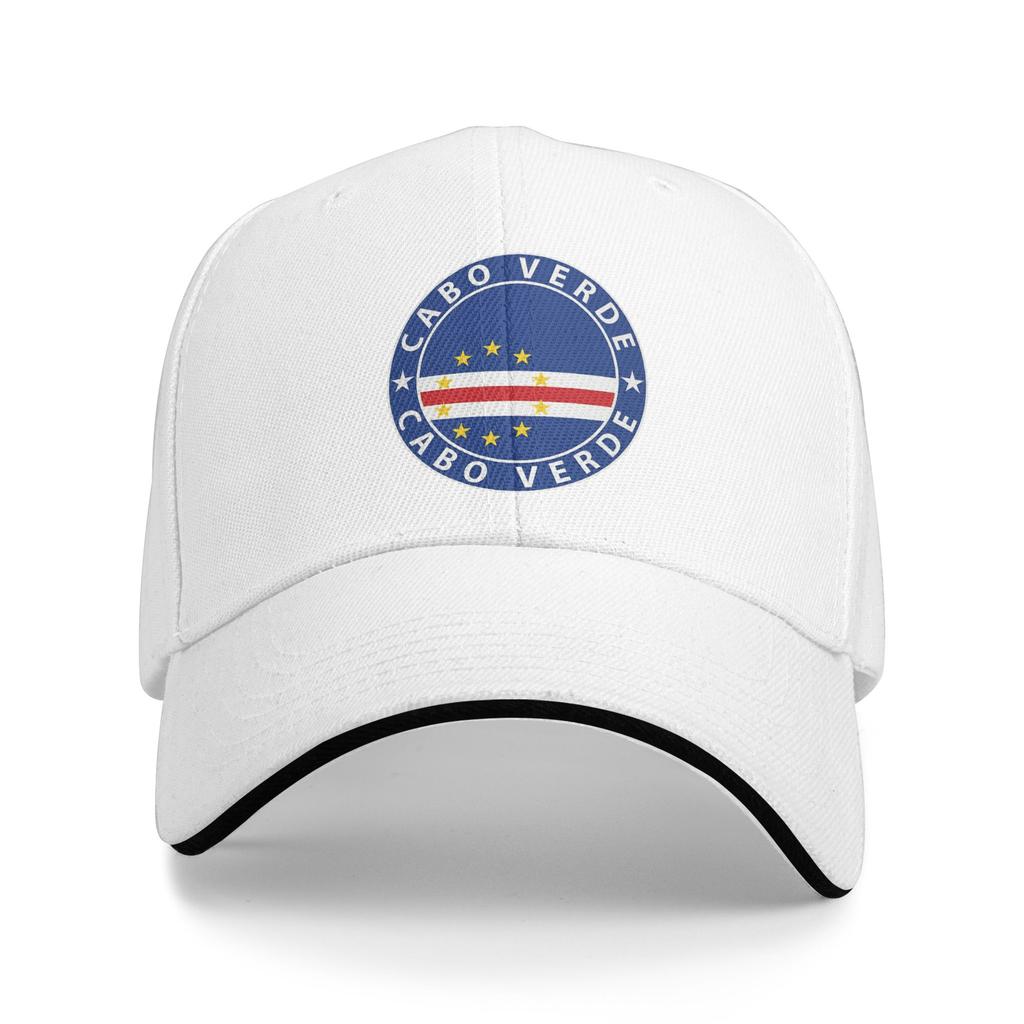 Capo Verde Cabo Verde bandiera bandiera stemma Cappellini Per Unisex Donna Cappellino da Baseball alla Moda Cappellino da Trucker Copricapo da Golf Regolabile