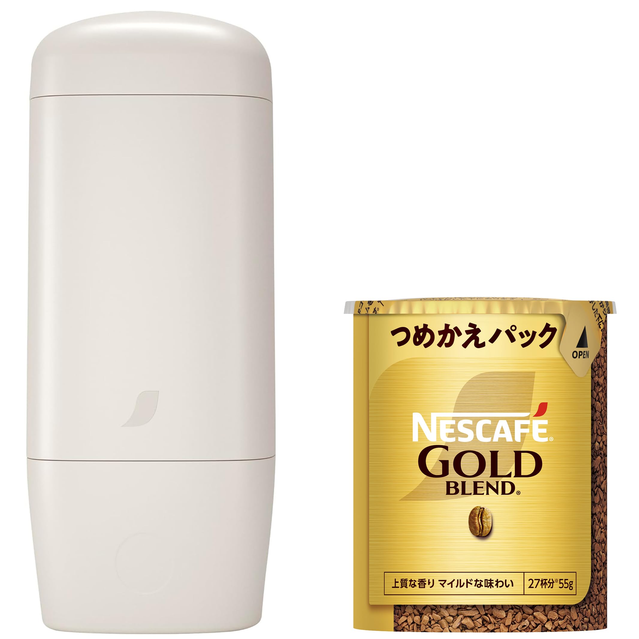 

NESCAFE KEEPO Gold Blend Eco & System Pack 55 г Стартовый набор, Обычный растворимый кофе, Заправка