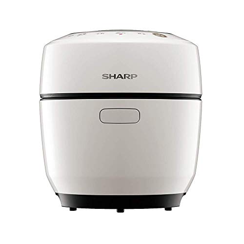 Sharp Healsio Hot Cook Electric Cooking Pot Waterless Pot 1.0L For 1~2 People Smartphone Link 2 Tier Cooking White KN-HW10E-W