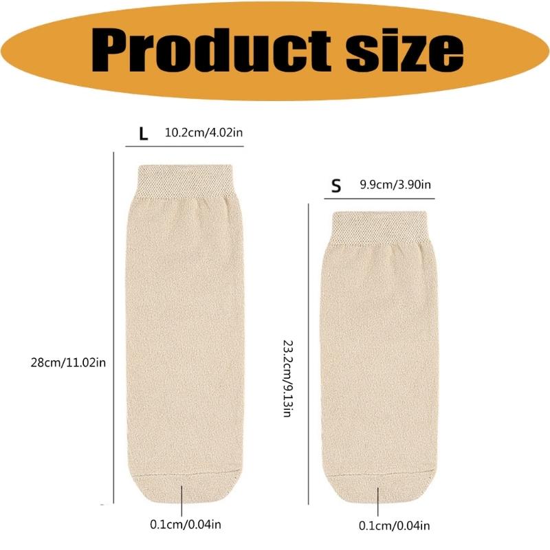 Long Prosthetic Stump Sock In Cotton Fabric With Stretch Opening for Prosthesis Users Home Use Commuting and Walking