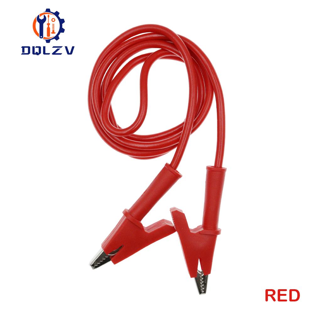 1PCS Dual Alligator Clips Test Leads Heavy Duty Crocodile Clamps Multimeter Test Wires 1000V 15A 100CM Cable