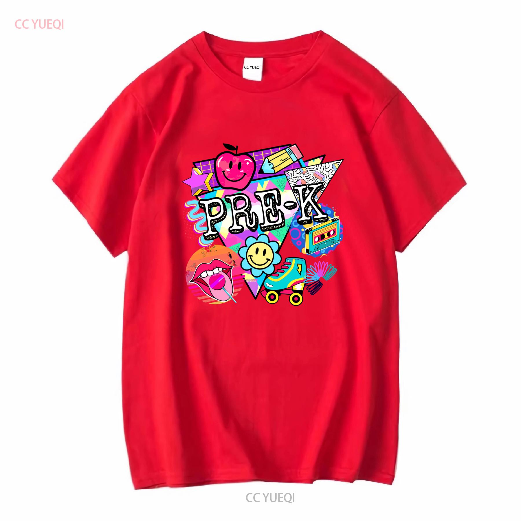 Pre K Teacher T Shirt Happy Last Day Of School Kindergarten Preschool Team New Elementary E0419 long or short sleeves vintage S