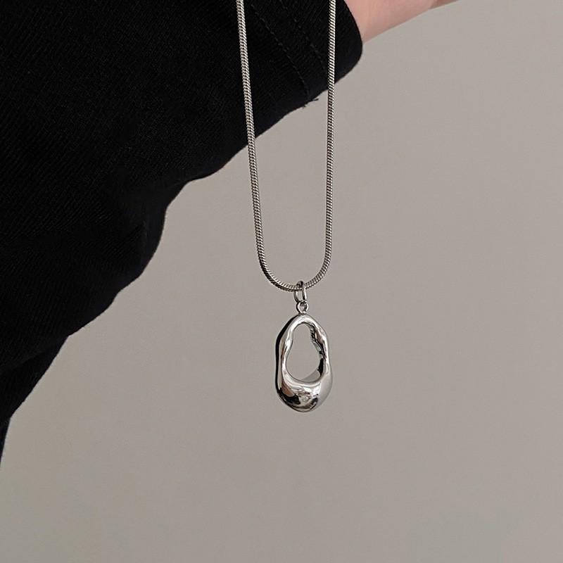 Minimalist Water Drop Pendant Necklace Sweater Chain