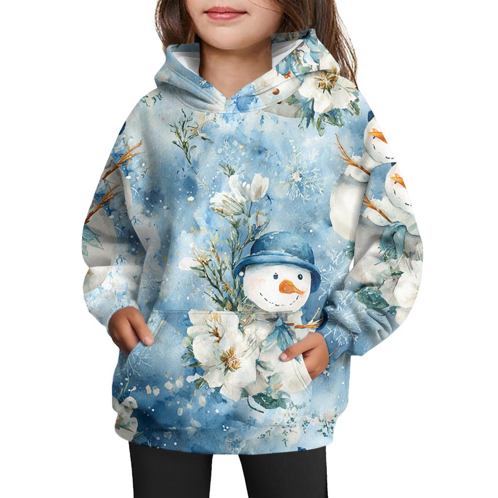 Dívčí mikina s kapucí a batikovaným vzorem - Pulovr s potiskem