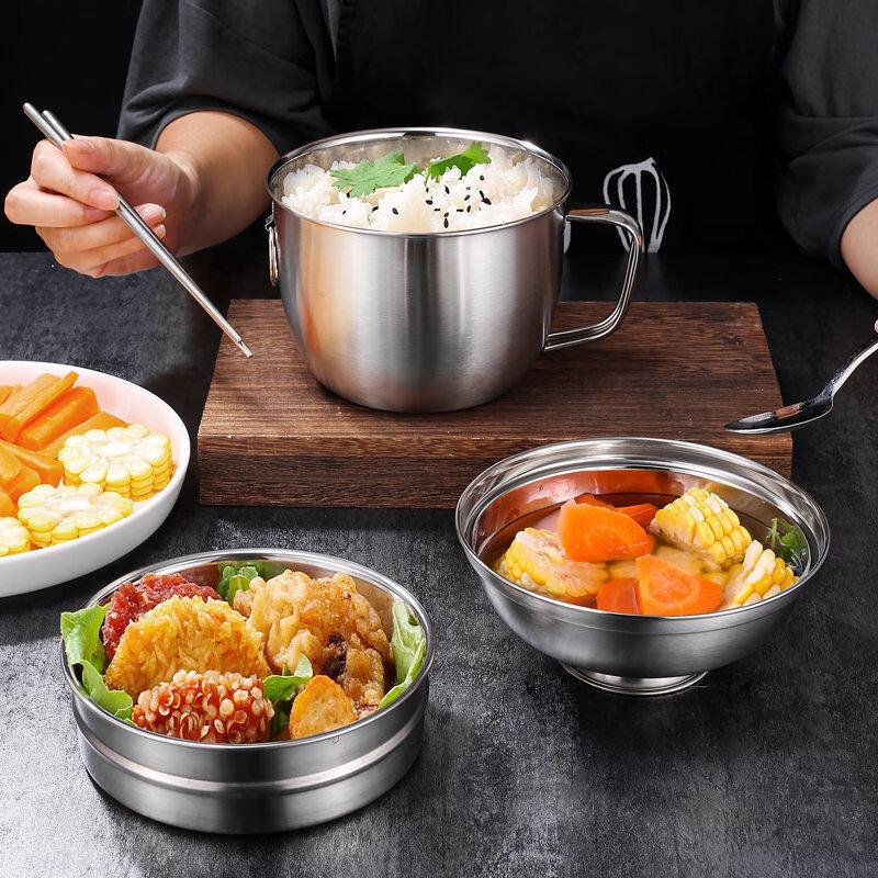 ZISIZ 304 Stainless Steel Instant Noodle & Lunch Bowl