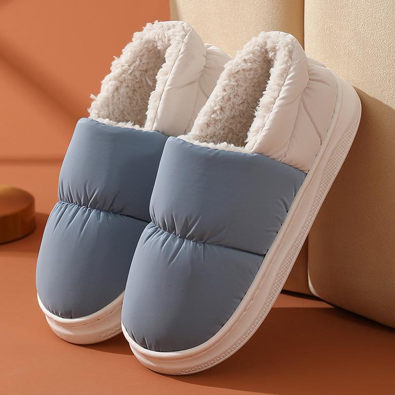 Bag heel household cotton slippers household autumn and winter thick-bottomed warm slippers non-slip stall cotton mop