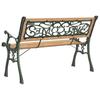 Vidaxl Ławka Ogrodowa, 122 Cm, Lite Drewno Jodłowe