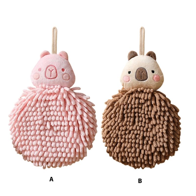 Soft Chenilles Hand Towels for Bathroom Kitchen Quick Dry Decorative Hand Bath Towels Hanging Hand Drying Towel with Loop