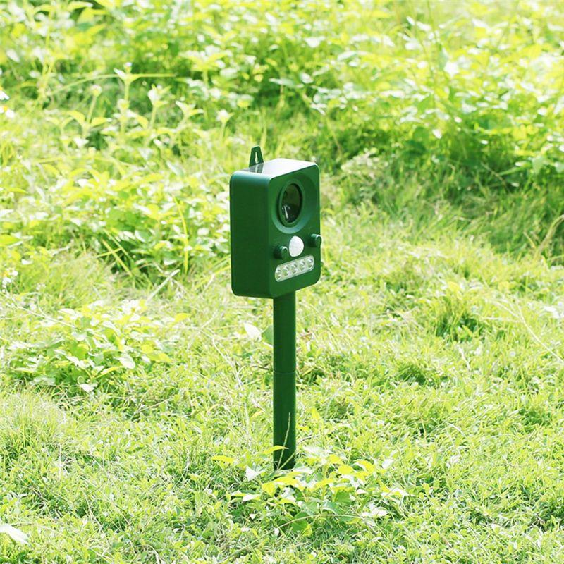 M-Modern-Cat Repellent, Garden Cat Repellent Cat Deterrent Animal Scarer Ultrasonic Solar Deterrent With PIR Sensor Animal Drive