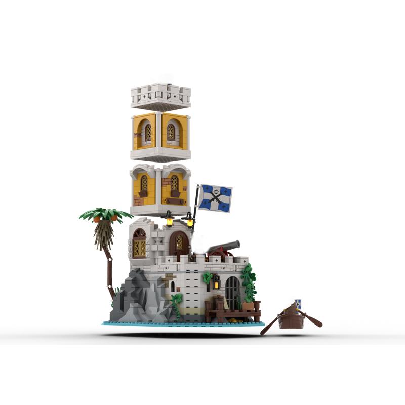 32 Spot Moc-124819 Small Particle Assembled Building Blocks Castle Model DIY Assembly Building Toys Children's Holiday Gifts