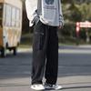 Overalls Men's Spring and Autumn Hong Kong Style Trend Brand Ins Street Straight Wide-leg Pants Design Sense Handsome Loose Casual Pants