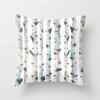 Yellow Plant Flower Decorative Cushion Cover Polyester Throw Pillow Cover Pillowcase For Sofa Home Decor 45X45Cm Fundas De Cojin
