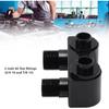 Aramox AC Compressor Adaptor Fitting Kit, 90 Degree Turn Angle, Male Line Fittings for LS1, 3/4-16 and 7/8-14