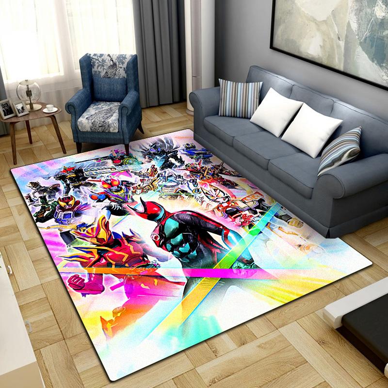 

Kamen Rider Rug Carpet Large Area Rug Non Slip Washable Floor Mat Gamer Room Bedroom Home Decor 82 60x90cm