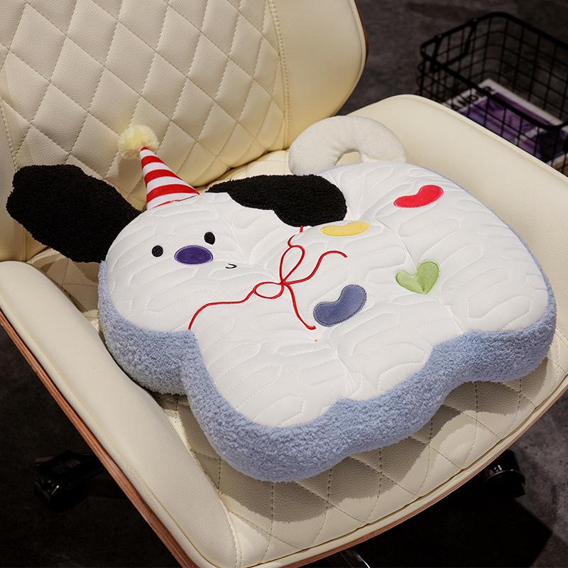 Cartoon Office Seat Cushion for Long Sitting - Universal, Thick, and Cute for All Seasons