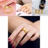 Stunning Brass Gold Plated Open Bow Ring Stylish Adjustable Design For Modern Women