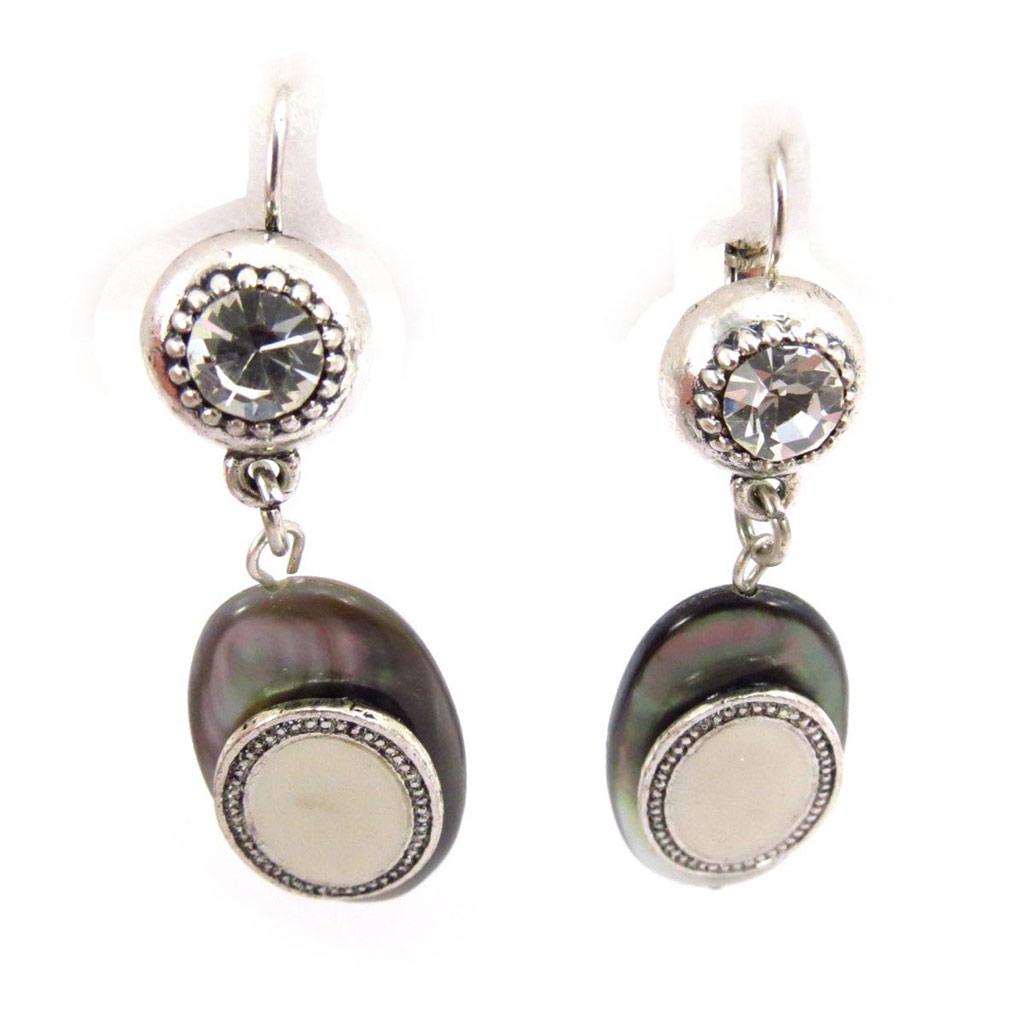 Les Trésors De Lily [J6806] - Boucles Créateur 'Kilimanjaro' nacre