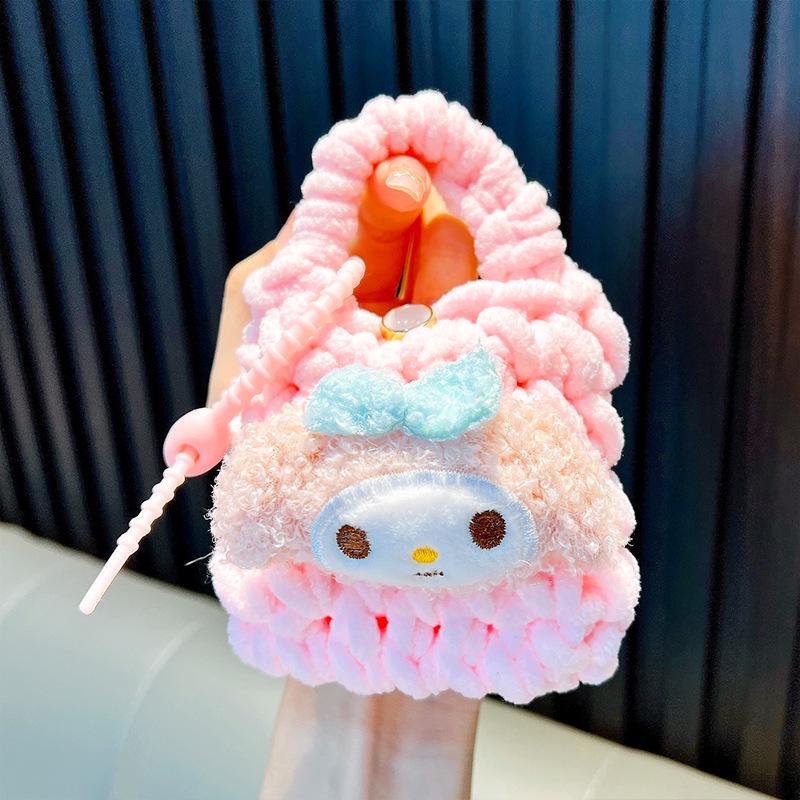 Hand-Woven Plush Persimmon Good Luck Keychain Pendant