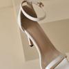 Women's High-heeled Sandals Summer New Simple and Versatile Thin-heeled Large-size Open-toed Sandals