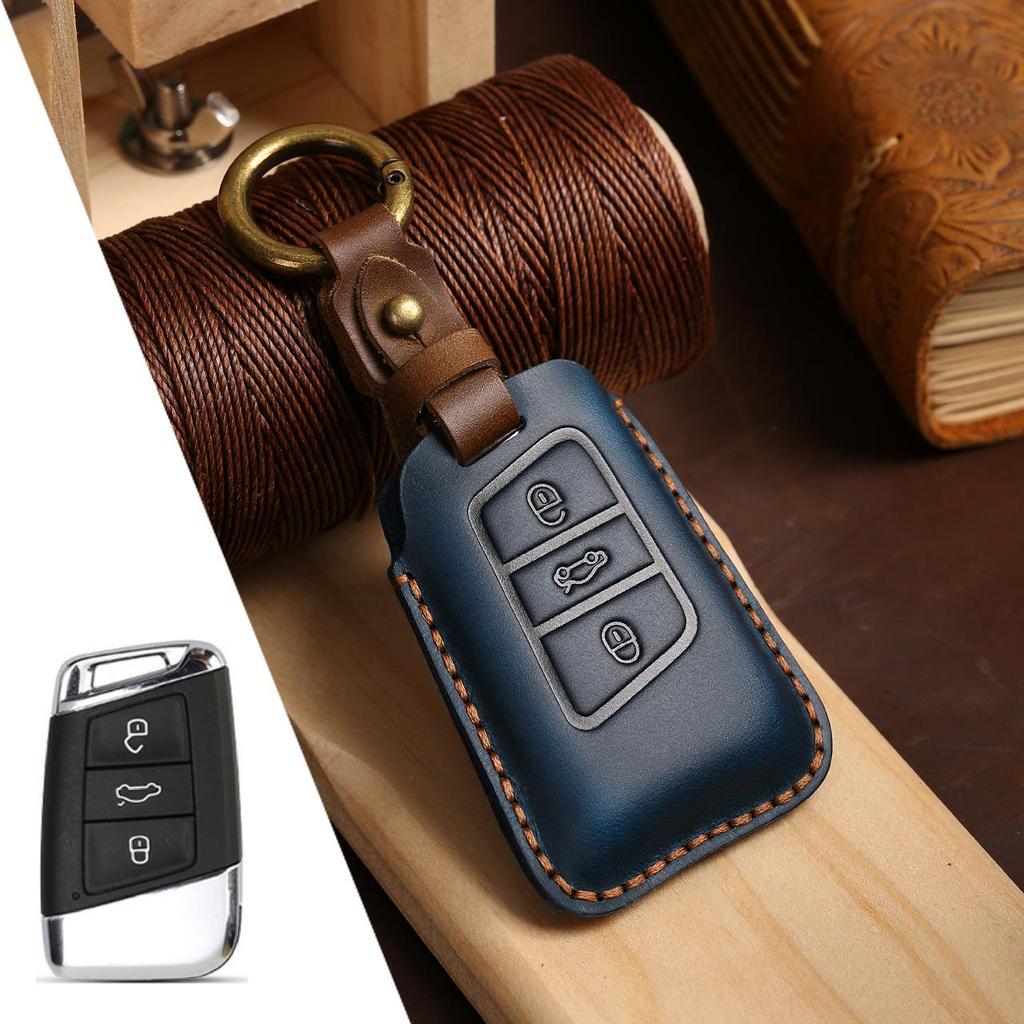 Volkswagen Leather Key Case for Passat, Magotan, Golf, Tiguan, Touareg, Lavida