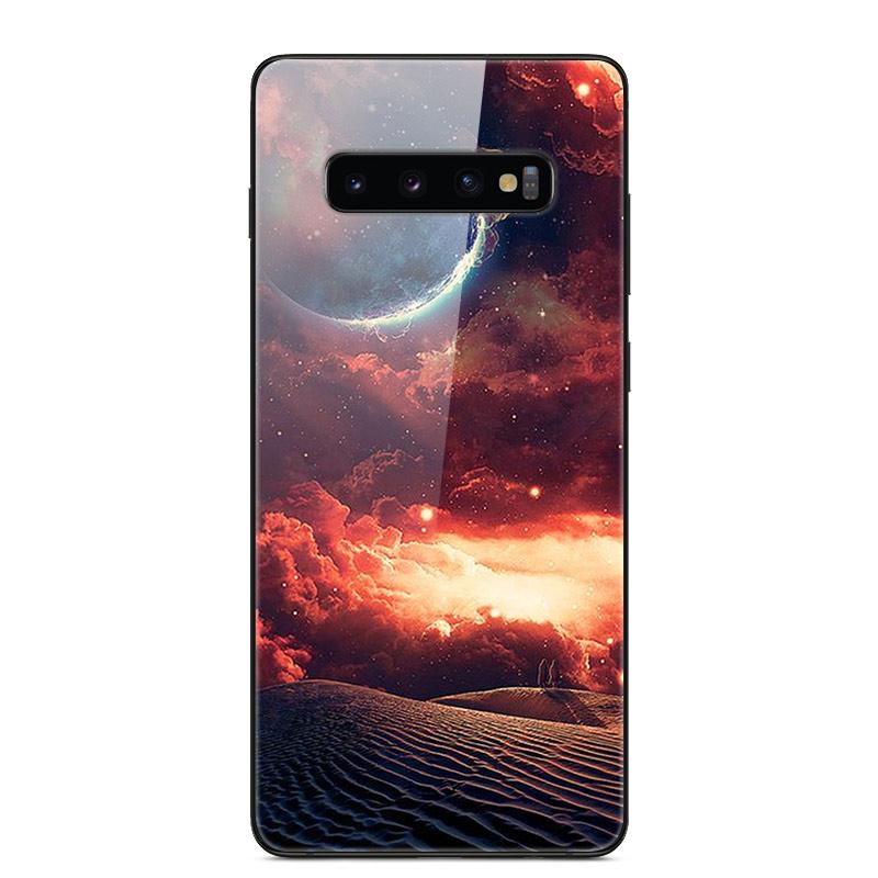 For Samsung S10 Plus Case Tempered Glass Hard Phone Back Cover Coque For Samsung Galaxy S10E S 10 5G S10plus Bumper Cases Capa