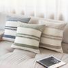 Knitted Striped Woven Pillow Cover Textured Square Cushion Cover Boho Bedroom Pillowcase No Filler Sofa Home Decoration