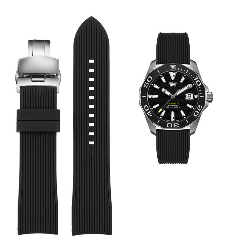 Classic Arc Interface New Waterproof Silicone WATCH Band for Huawei Samsung Watchband 20mm 22mm Rubber Strap for Mido Tissot Omega