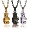 Boxing Gloves Solid Color Pendant Fashion Men Athletic Leisure Jewelry Hip Hop Necklace Street Black Boxing Gloves Necklace