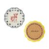 Set of 4 Gingham Ranch Coasters Stoneware Decorative Functional Water Stain Protection Hand Wash Unique Novelty Designs Durable