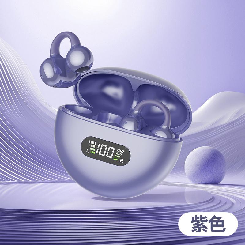 New Ear Clip Bluetooth Headset Bone Conduction Open Sports Wireless Not In the Ear