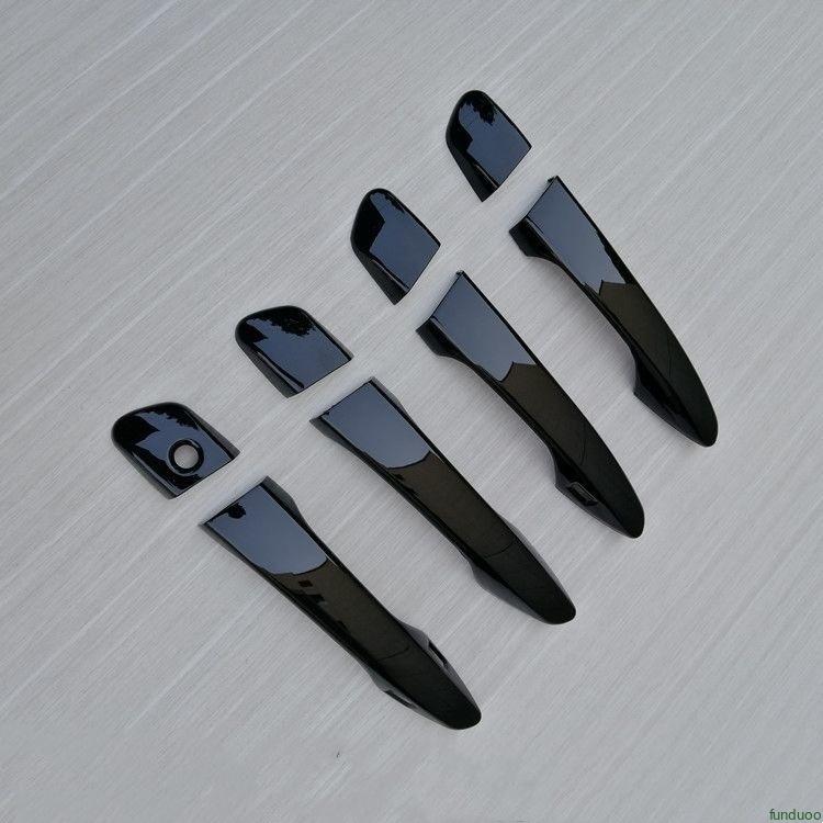 For Lexus IS ES CT200h RX GS IS200T IS250 IS300 IS350 RX270 RX350 Carbon Fiber Black Car Door Handle Cover Stickers Accessories