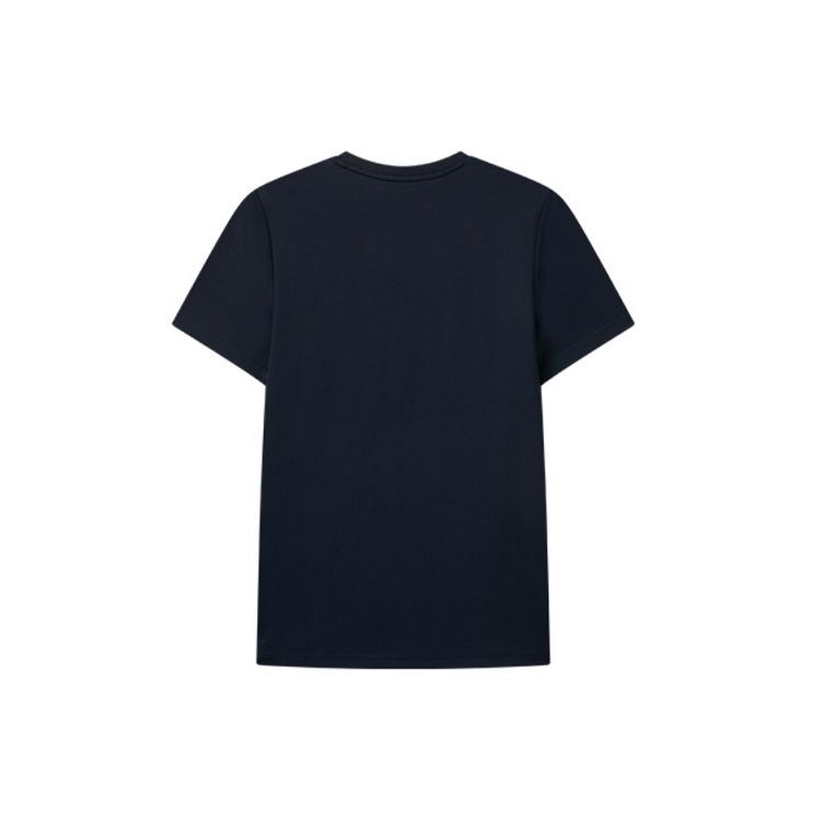 FILA Embroidered Logo Loose Knit Short Sleeve T-Shirt Men Tops Heritage-Blue F11M122102F-NV