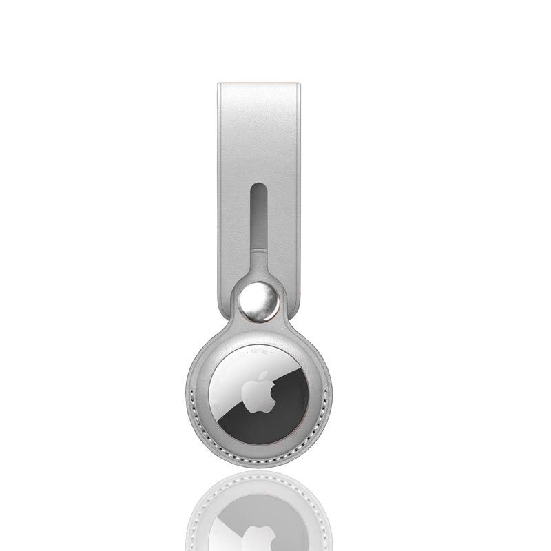 Apple AirTag Pet Tracker Protective Case with PU Leather and Finger Ring Buckle for Elderly - Anti-Lost Device