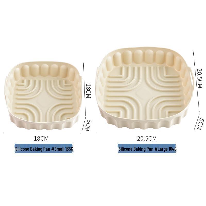 High-Temperature Resistant Silicone Air Fryer Baking Tray and Cake Mold