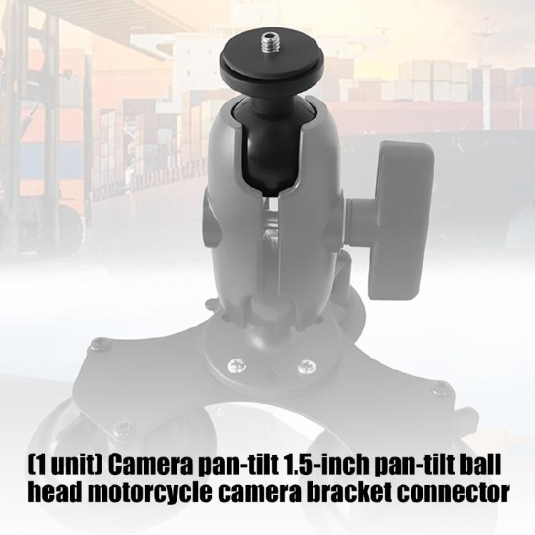 Motorcycle Camera Stabilizer Ballhead Mount 1.5Inch Ball Head 1/4 Screw For Action Cameras Easy Setups
