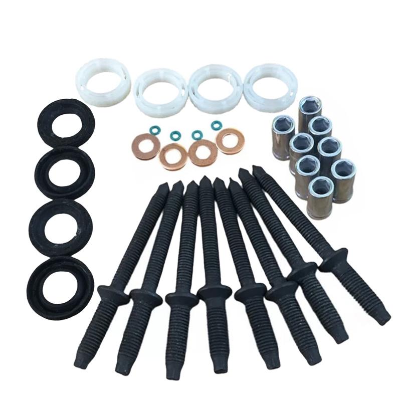 Injector Seal Washer Oring Kit 3M5Q9R524AA 3M5Q6K780BB For Peugeot 207 3008 307 407 5008 For Partner 1.6HDI Direct Replacement