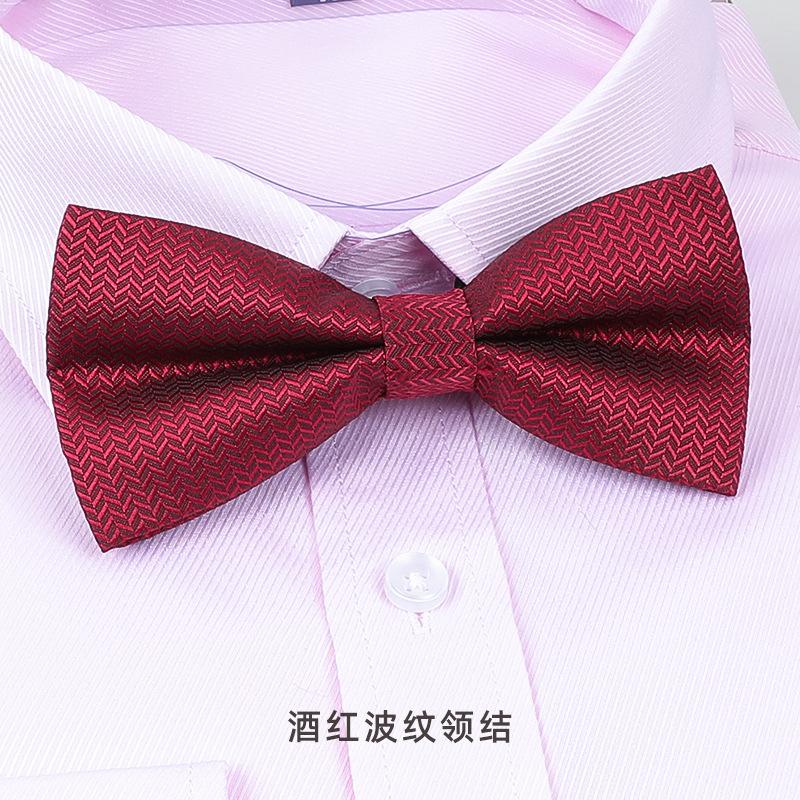 Bow Tie Wedding Male, Korean Groom Wedding Best Man Men British Bow Tie Burgundy Bow Red Bow Tie