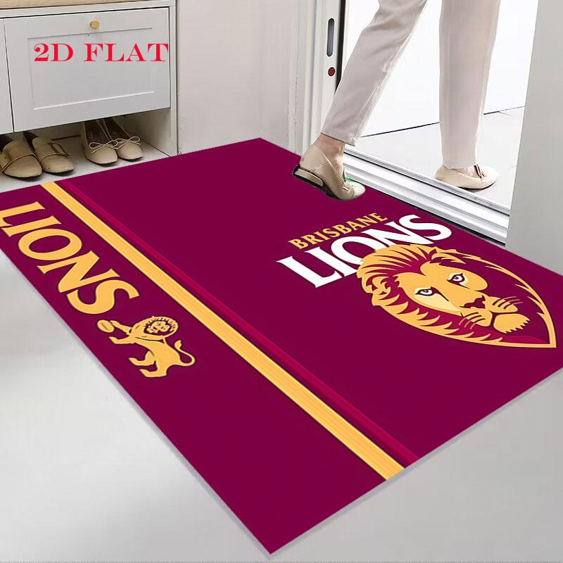 Brisbane Lions Carpet Rug for Living Room Bedroom Home Sofa Decoration,Kids Play Nonslip Floor Mat