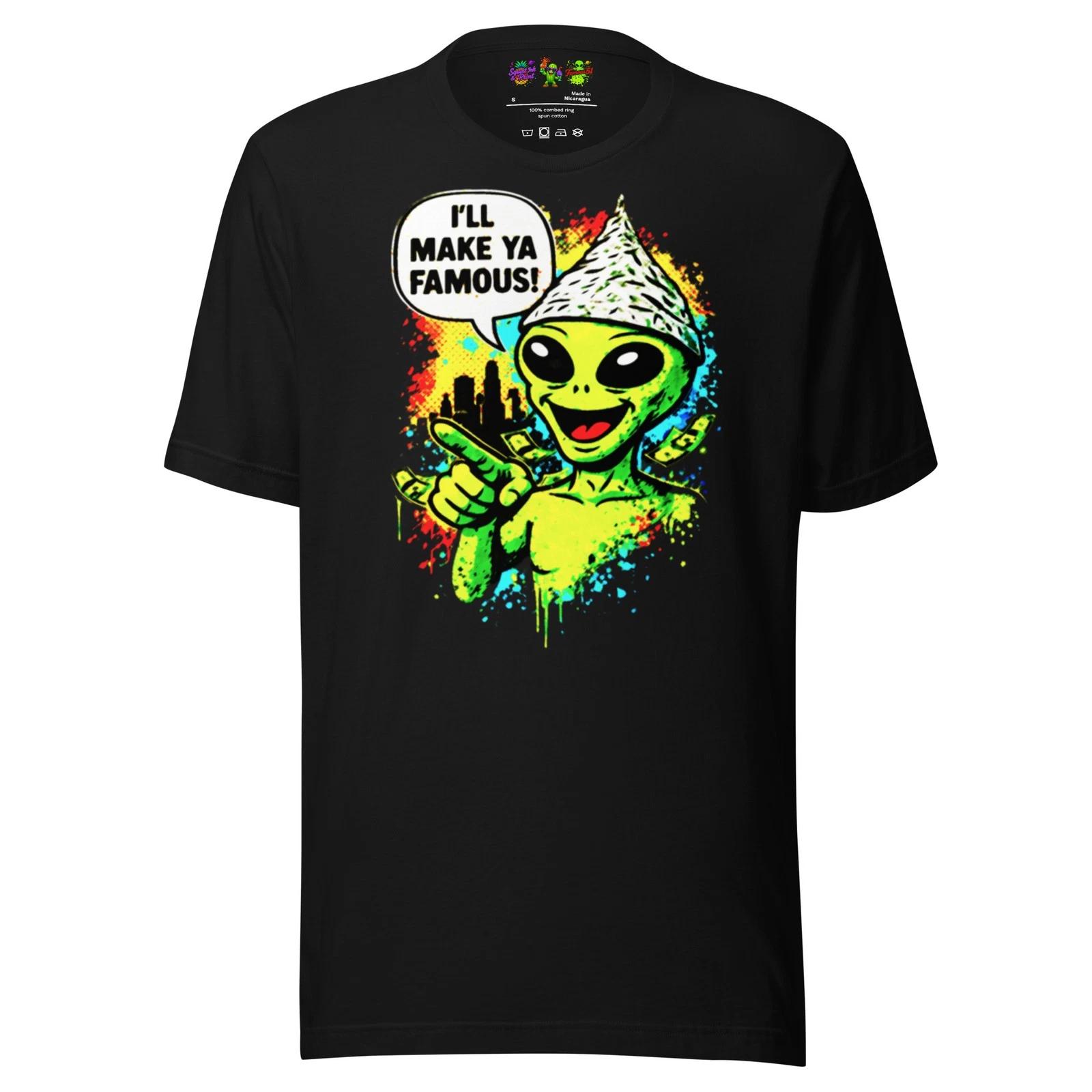 Galactic Fame | Alien T Shirt | Famous 51 2XL