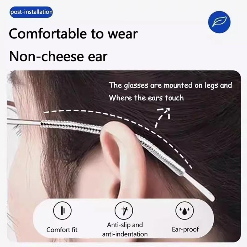 1PC Spring Design Ring Size Adjuster Anti Slip Ear Hook Eyeglasses Grip Eyewear Retainer for Ring