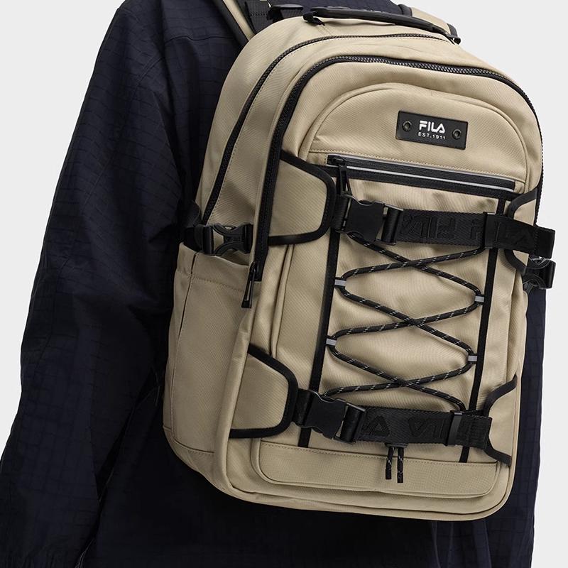 New FILA Fabric Backpack Extra Small Men's Ginger Sugar Brown F13M439106FBG