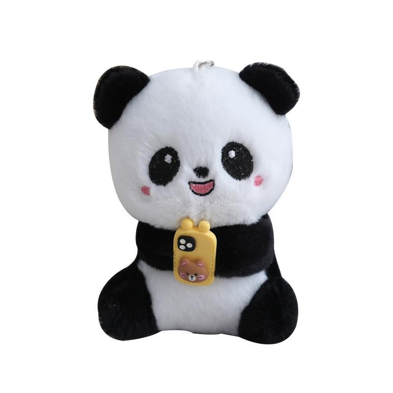 Adorable Panda Plush Keychain Cute Soft Stuffed Animal Toy For Kids And Adults